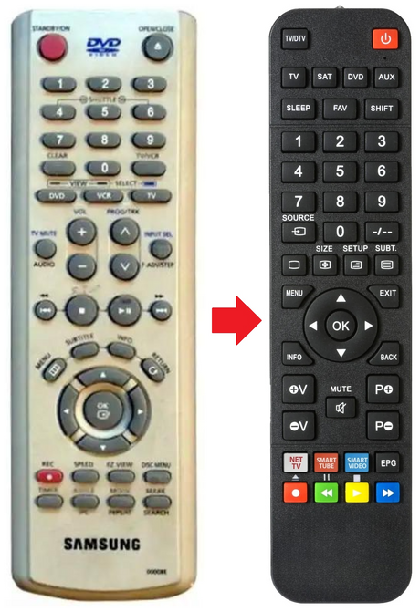 00008E SAMSUNG afstandsbediening - productfoto