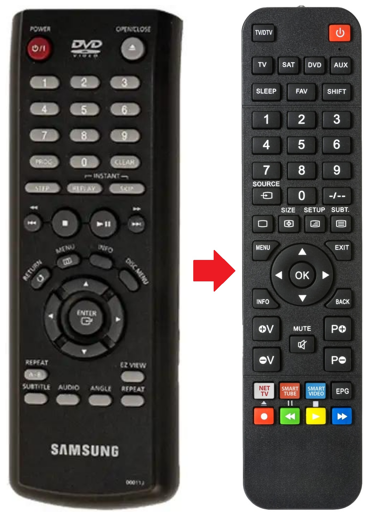 00011J SAMSUNG afstandsbediening - productfoto