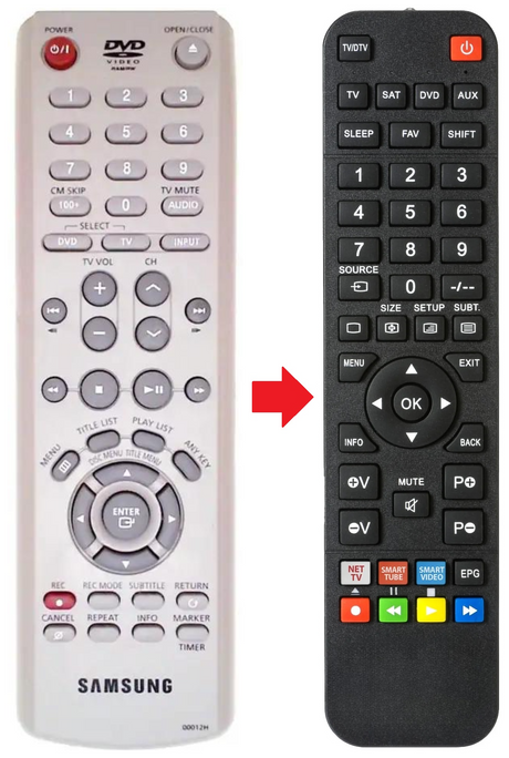 00012J SAMSUNG afstandsbediening - productfoto