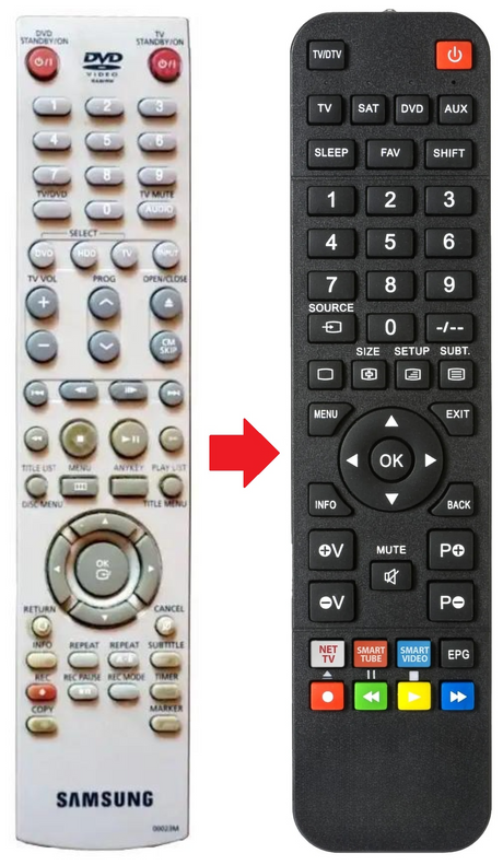 00023M SAMSUNG afstandsbediening - productfoto
