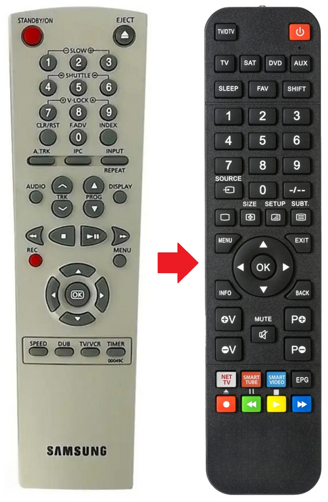 00049C SAMSUNG afstandsbediening - productfoto