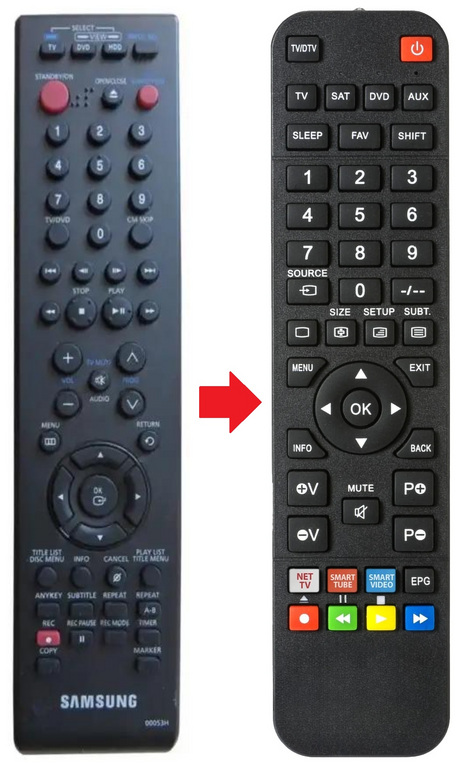 00053H SAMSUNG afstandsbediening - productfoto