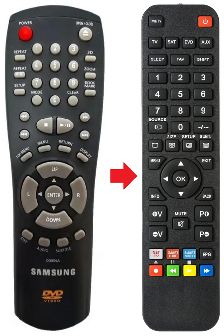 00056A SAMSUNG afstandsbediening - productfoto