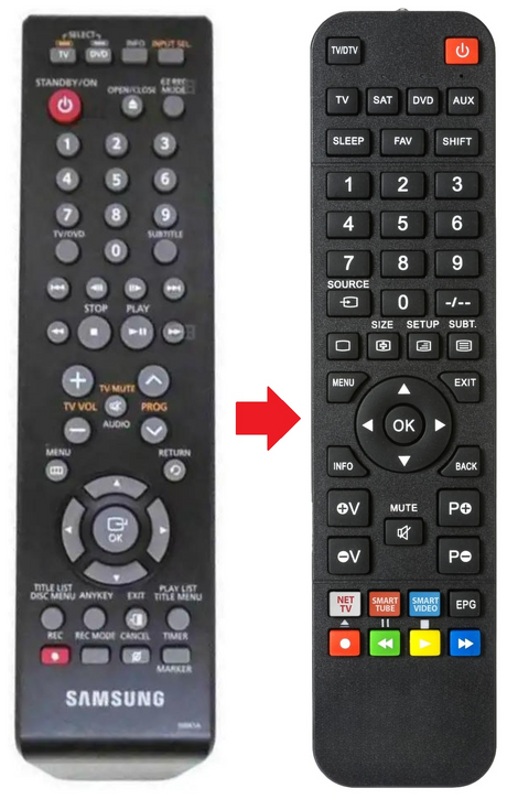 00061A SAMSUNG afstandsbediening - productfoto