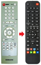 00221E SAMSUNG afstandsbediening - productfoto