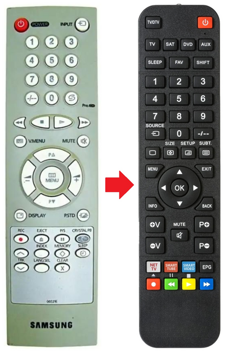 00221E SAMSUNG afstandsbediening - productfoto
