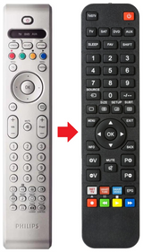 RC4304/01 PHILIPS afstandsbediening - productfoto