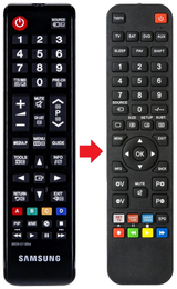Vervangende SAMSUNG LT28C570EW/EN afstandsbediening productfoto