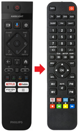Vervangende PHILIPS 55PUS7409/12 afstandsbediening productfoto