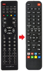 Vervangende REFLEXION LED1928 | LED1929 | LED1929W afstandsbediening productfoto