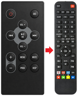 Afstandsbediening geschikt voor PHILIPS ORD7100C/10 | ORD7300C/10 productfoto