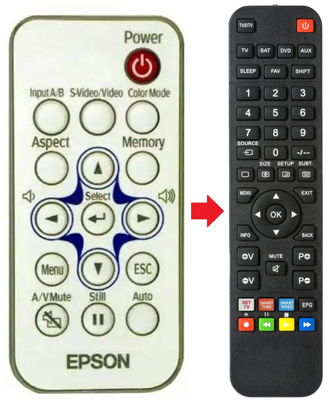 126644900 EPSON afstandsbediening - productfoto