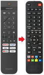 Afstandsbediening geschikt voor PHILIPS 32PFS6000/12 productfoto