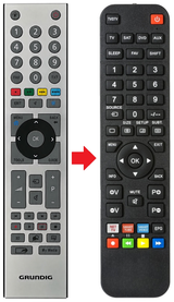Vervangende GRUNDIG 40VLE6422BL afstandsbediening productfoto