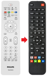 19PFL5602D PHILIPS afstandsbediening - productfoto