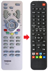21DR1822 TELEFUNKEN afstandsbediening - productfoto