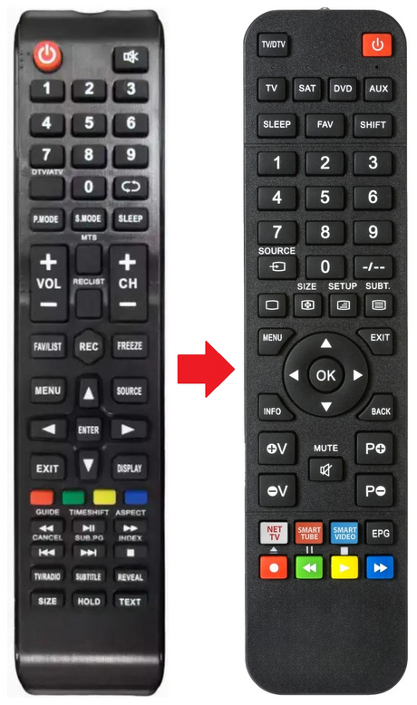 24HD766 LISTO afstandsbediening - productfoto