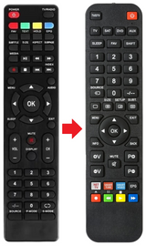 32EL7001DH ITALTV afstandsbediening - productfoto