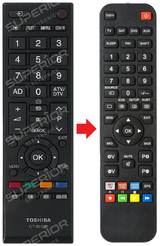 32L2433D TOSHIBA afstandsbediening - productfoto