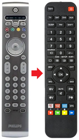 32PF9967D PHILIPS afstandsbediening - productfoto