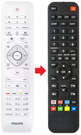 32PFL6087K PHILIPS afstandsbediening - productfoto