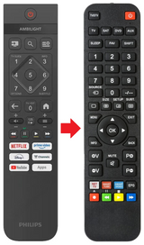 32PFS6000 PHILIPS afstandsbediening - productfoto