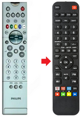32PW8728 PHILIPS afstandsbediening - productfoto