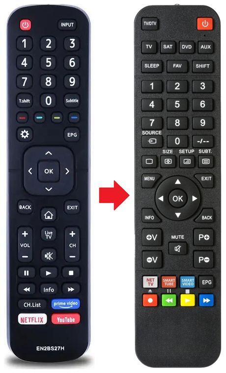 35A8000F HISENSE afstandsbediening - productfoto