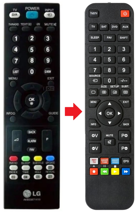37LG300C LG afstandsbediening - productfoto