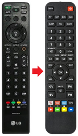 37LH4000 LG afstandsbediening - productfoto