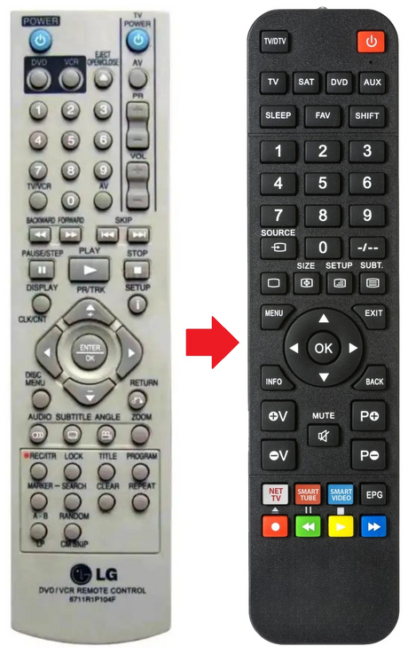 3850R-Z352P LG afstandsbediening - productfoto
