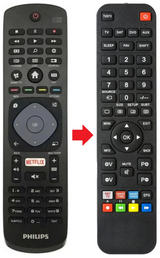 398GR08BEPHN0010CR PHILIPS afstandsbediening - productfoto