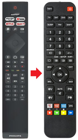 398GR10BEPHN0041BC PHILIPS afstandsbediening - productfoto