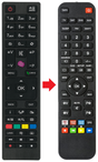 Afstandsbediening geschikt voor TELEFUNKEN 40FB5011 productfoto