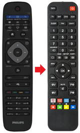 40HFL5008D PHILIPS afstandsbediening - productfoto