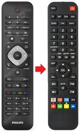 40PFL4508T PHILIPS afstandsbediening - productfoto