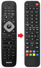 40PFL5507H PHILIPS afstandsbediening - productfoto