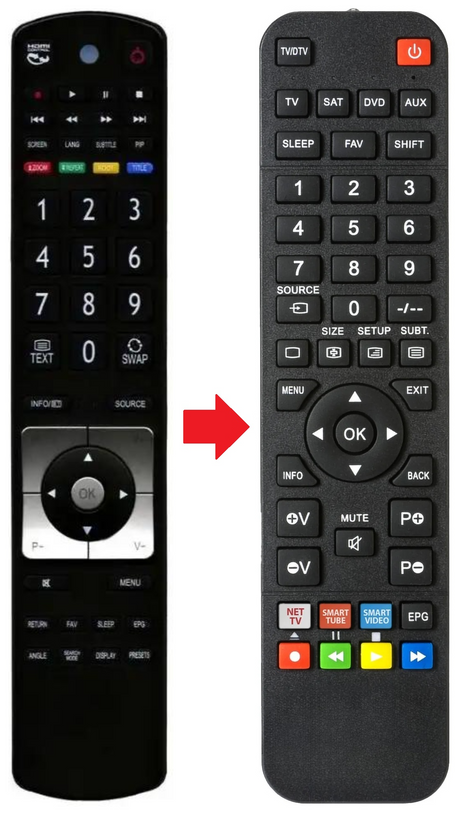 42-8533D TECHNIKA afstandsbediening - productfoto
