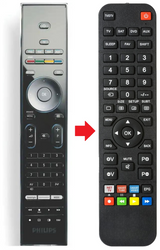 42PF9831D PHILIPS afstandsbediening - productfoto