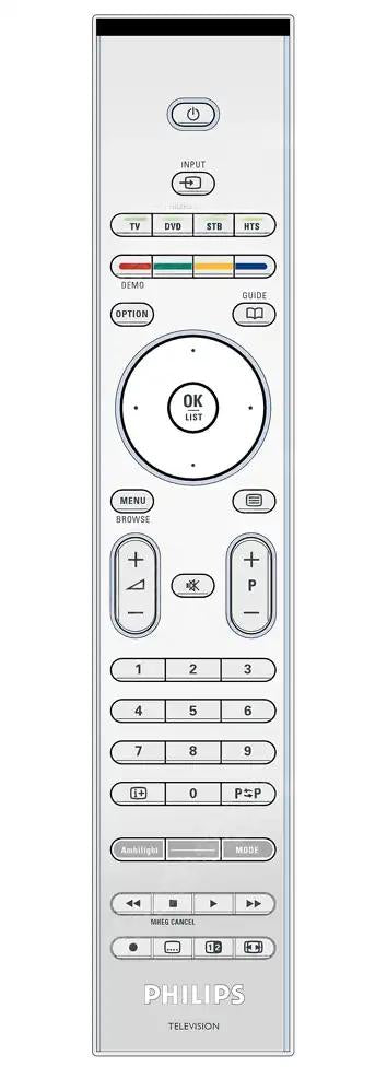 42PFL9742D PHILIPS afstandsbediening