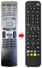 42PX4RV LG afstandsbediening - productfoto