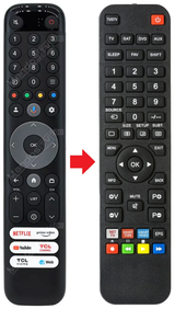 43C645 TCL afstandsbediening - productfoto