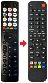 43E77KQ HISENSE afstandsbediening - productfoto