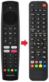 43VOE GRUNDIG afstandsbediening - productfoto