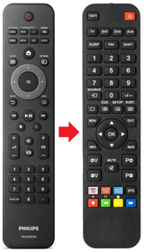 46PFL6605D PHILIPS afstandsbediening - productfoto