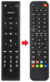 4K CANAL  afstandsbediening - productfoto