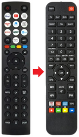50E77NQ HISENSE afstandsbediening - productfoto