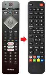 50PUS8556 PHILIPS afstandsbediening - productfoto