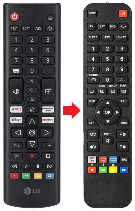 50UR78006LK LG afstandsbediening - productfoto