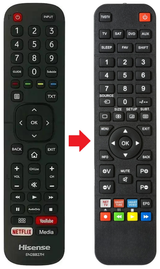 55A5800PW HISENSE afstandsbediening - productfoto
